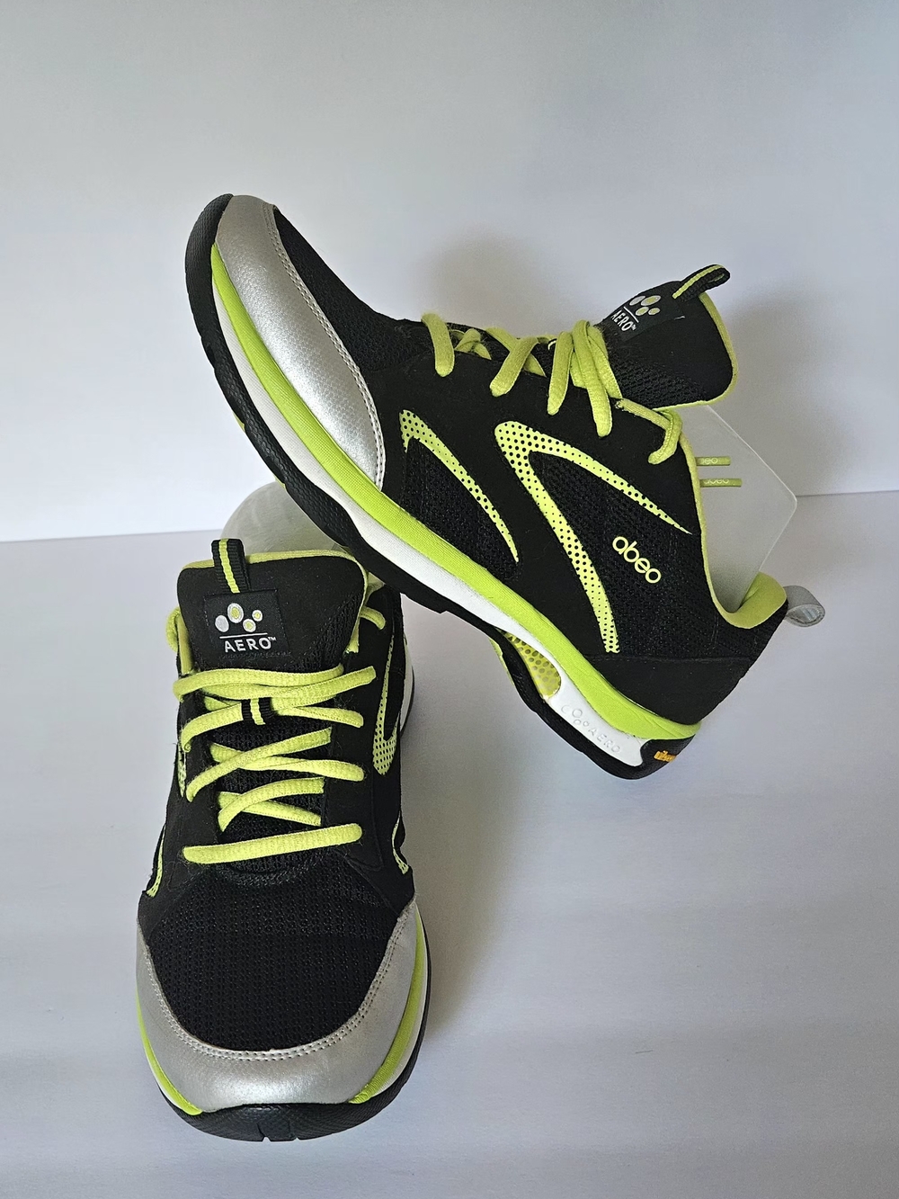 ABEO Aero Ankaa Women's Size 9 Black Lime Green Athletic Running Shoes Vibram - Picture 15 of 15